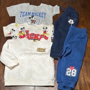 Disney Mickey Mouse 2T Bundle - Sweater, t-shirt, sweat pants